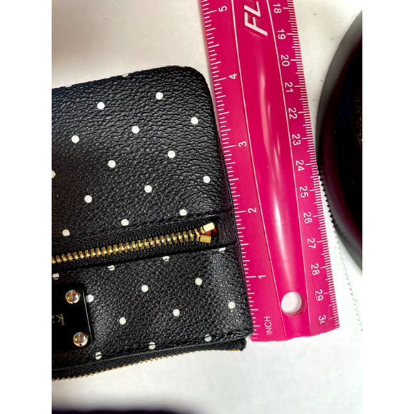 Kate Spade wristlet purse phone black white dots Easter gift mom teen girl - Picture 5 of 8